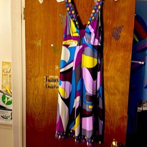 Donna Morgan colorful sleeveless dress